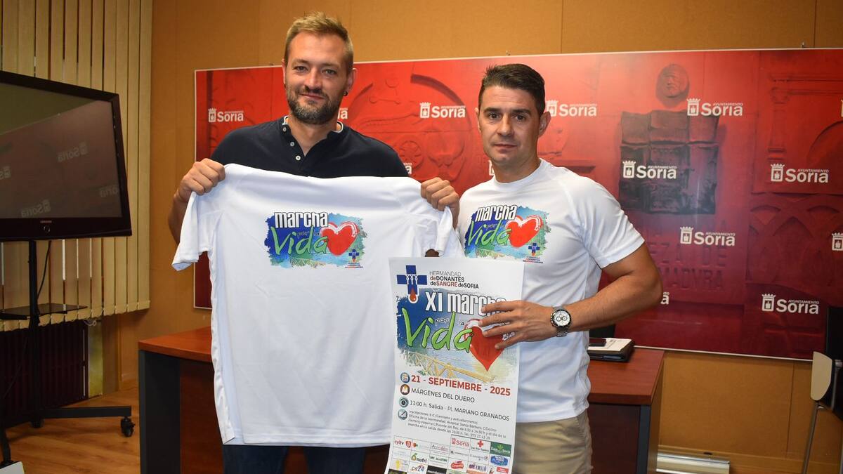 Eduardo Chicote (vicepte. Donantes Sangre Soria) - La XI Marcha Por La Vida invita a la solidaridad de los sorianos este domingo