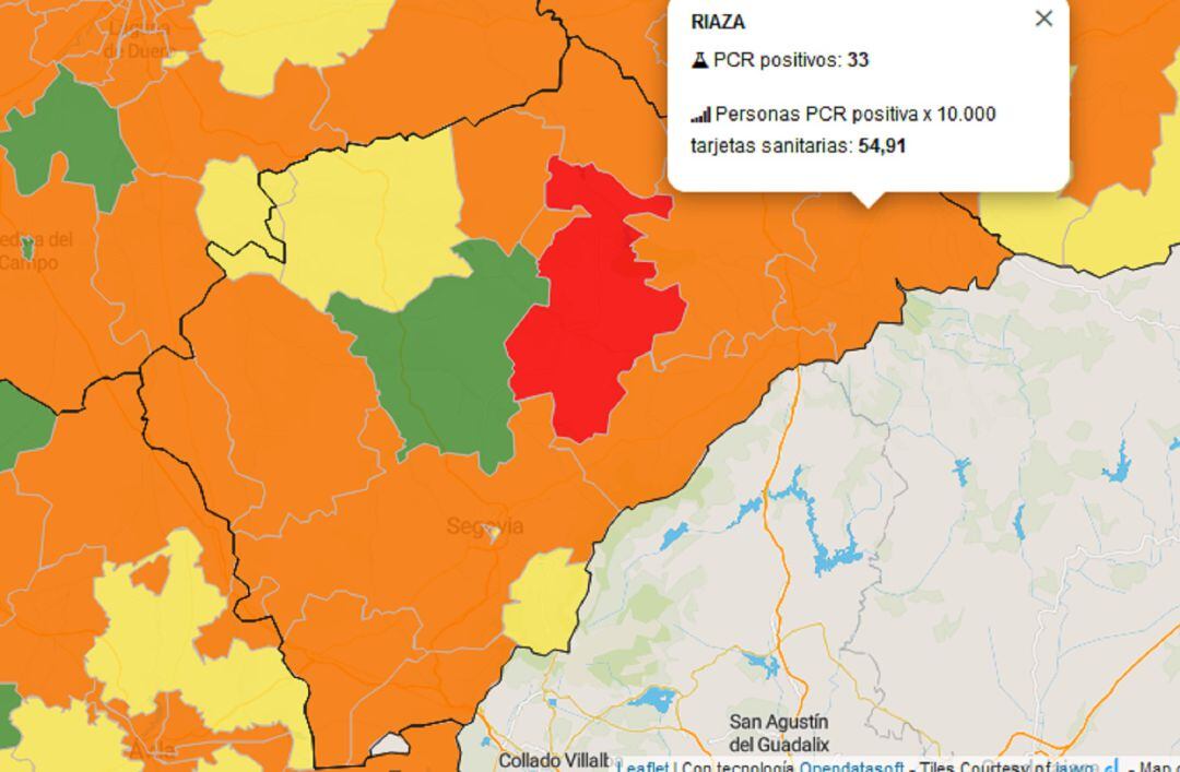 La Zona Básica de Salud de Riaza acumula 33 positivos