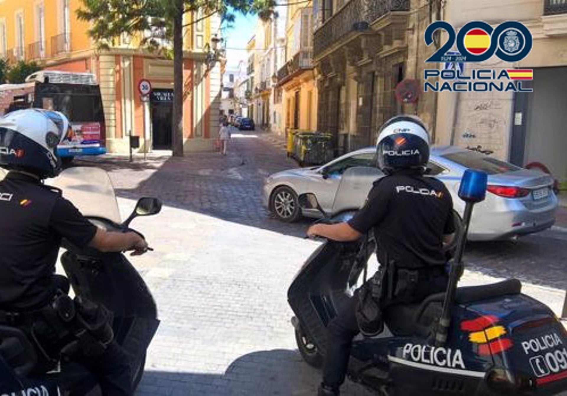 Agentes de la Policía Nacional en Jerez