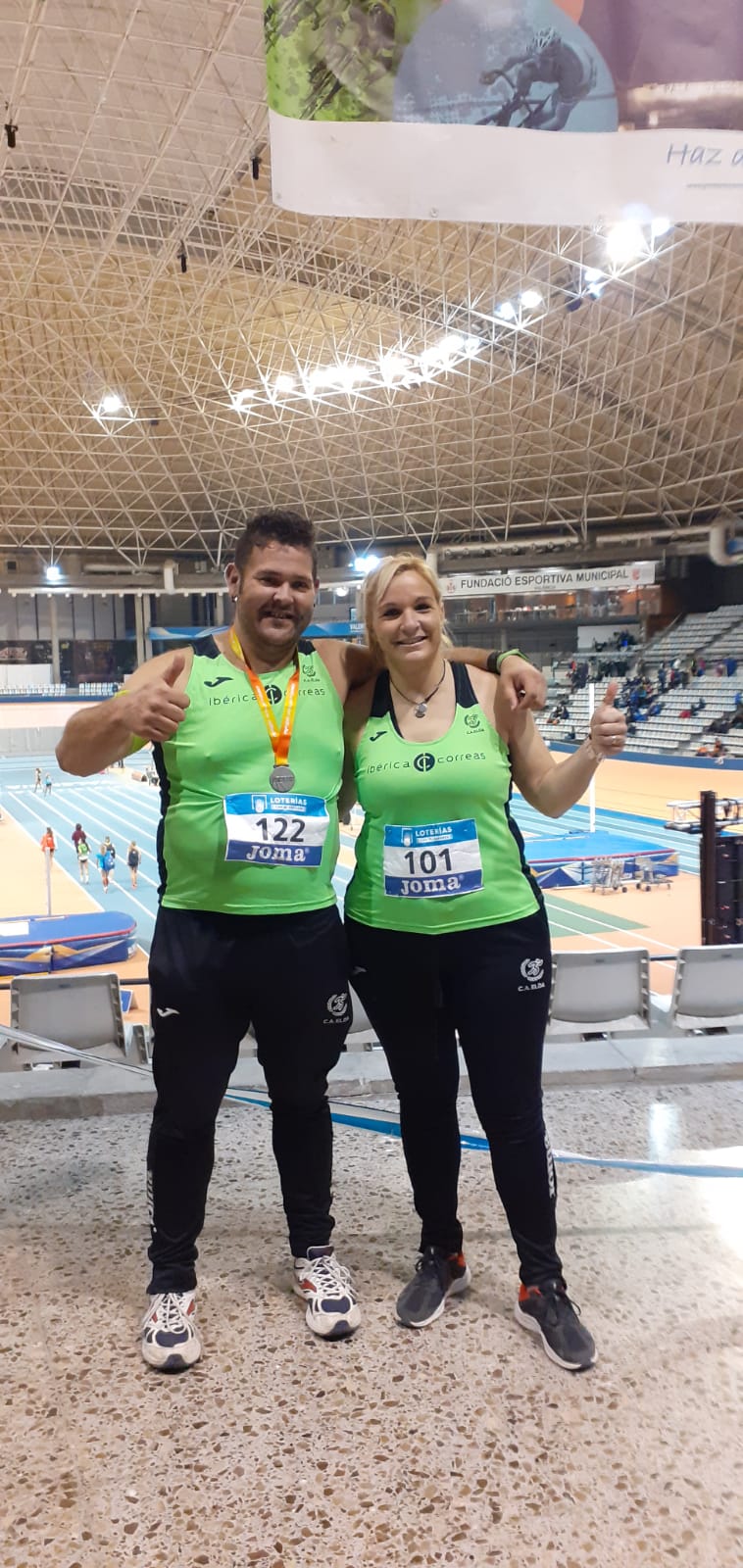 Rubén Cano y Yolanda Busquier en el Nacional de Valencia