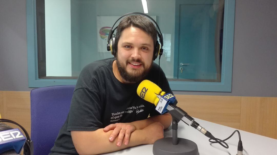 Albert Font-Tarrés, als estudis de Ràdio Lleida