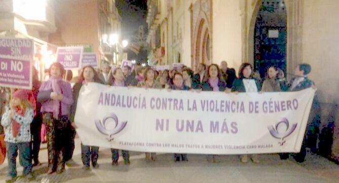 Marcha contra la violencia de género este lunes en Málaga
