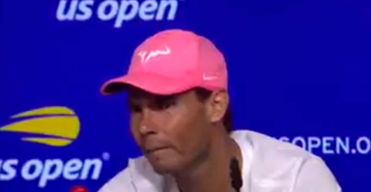 Nadal, durante la rueda de prensa.