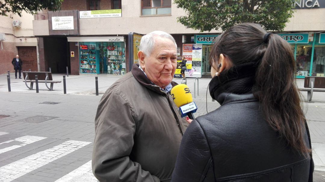 Sandra Moreno en la Avenida de la Constitución de Móstoles