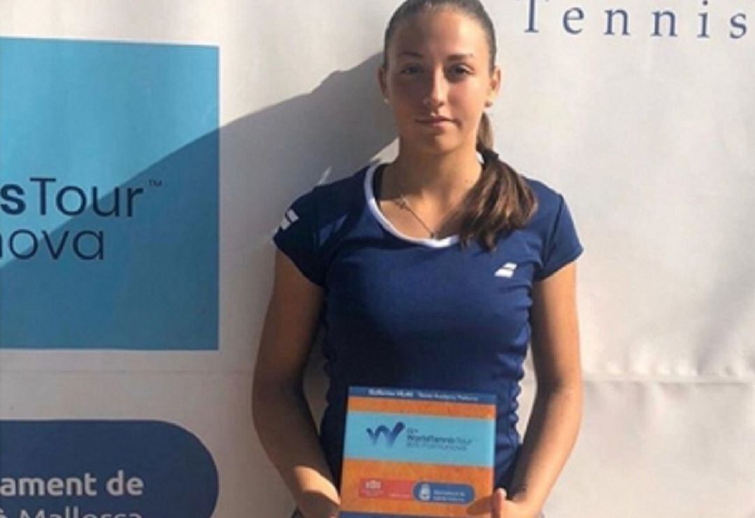 Alba Rey en el torneo celebrado en Mallorca