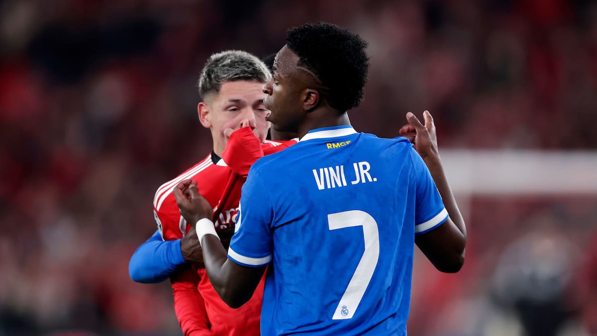 Prestianni, suspendido provisionalmente por un partido tras su incidente con Vinicius: no jugará el Real Madrid-Benfica de Champions