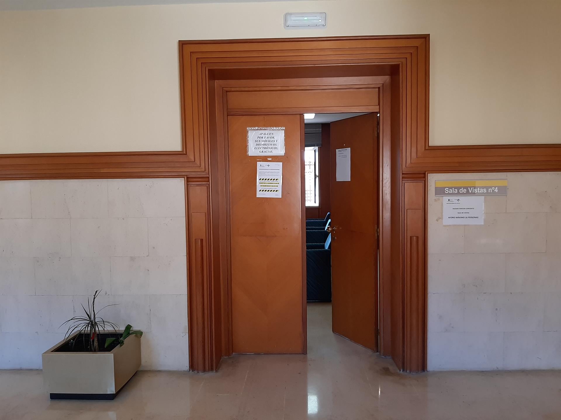 Sala de Vistas de la Sección Tercera de la Audiencia Provincial de Cantabria, en el complejo judicial de Las Salesas, en Santander - EUROPA PRESS