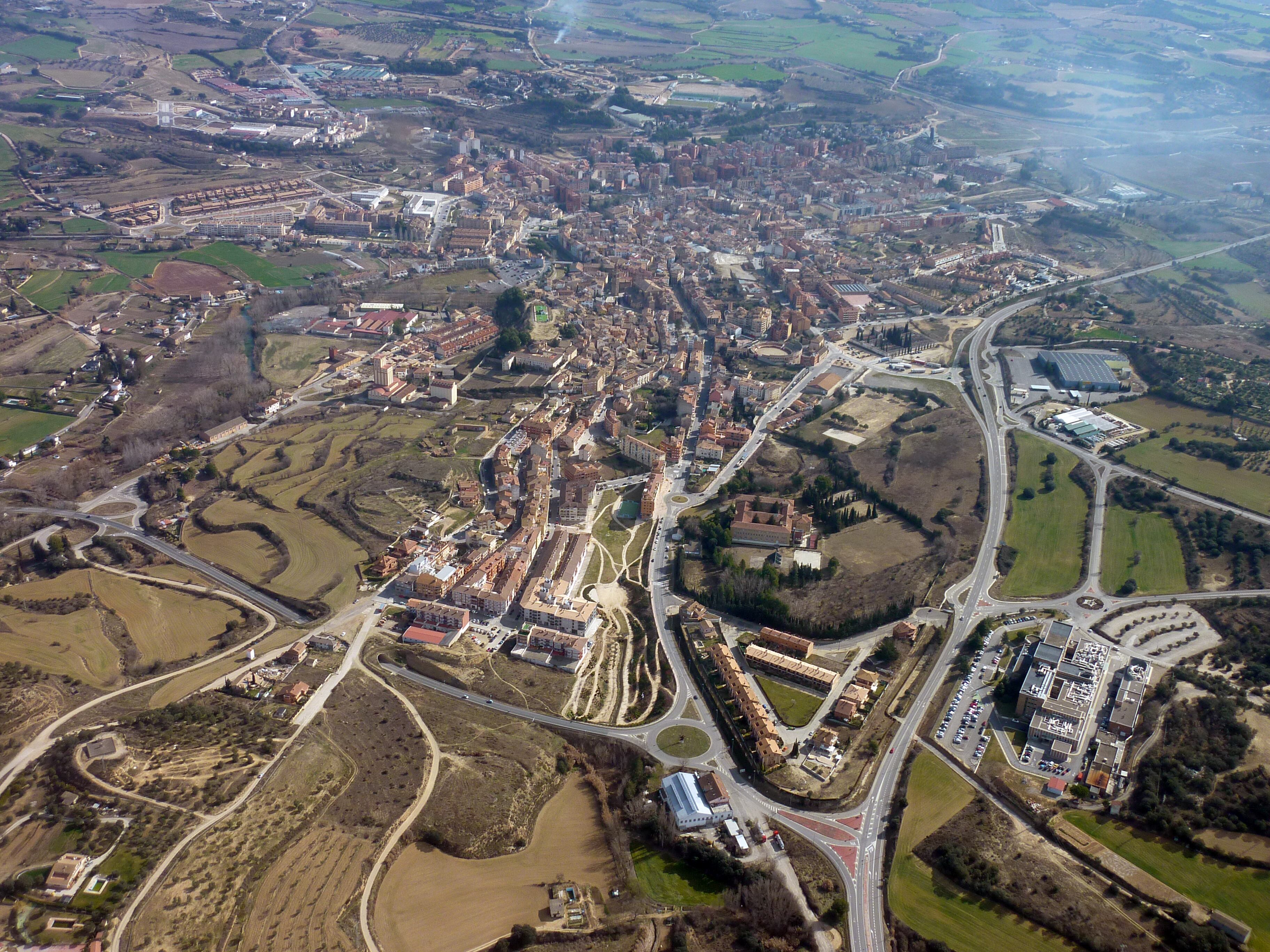 Vista aérea de Barbastro. Foto: Ayuntamiento de Barbastro
