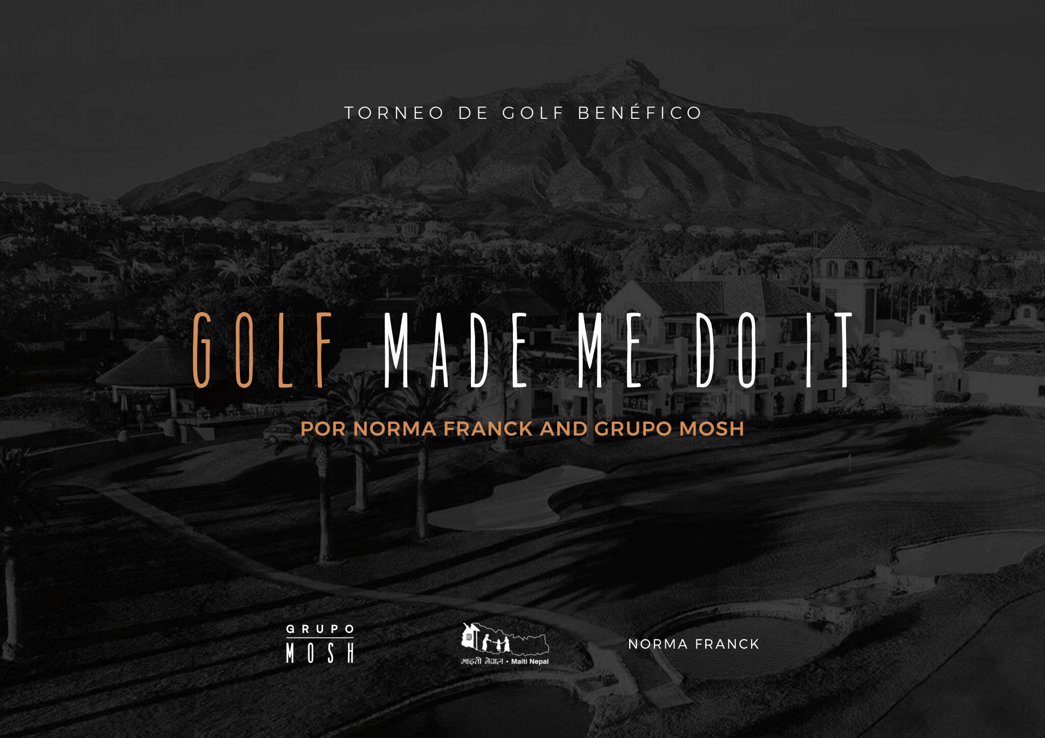 Golf Made Me Do It, el torneo solidario para despertar conciencias
