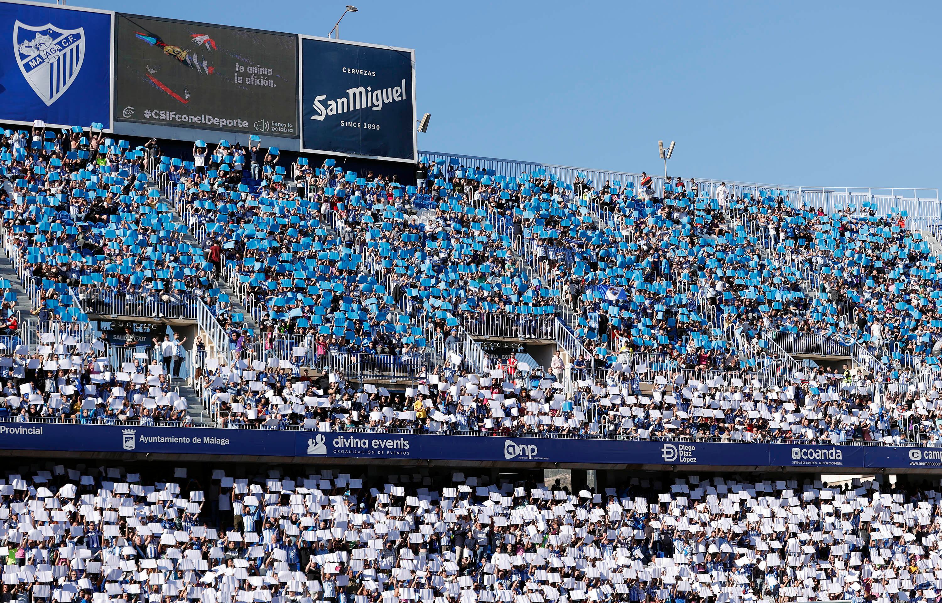Los abonados del Málaga accederán gratis a La Rosalea para presenciar la fase de ascenso a Segunda División