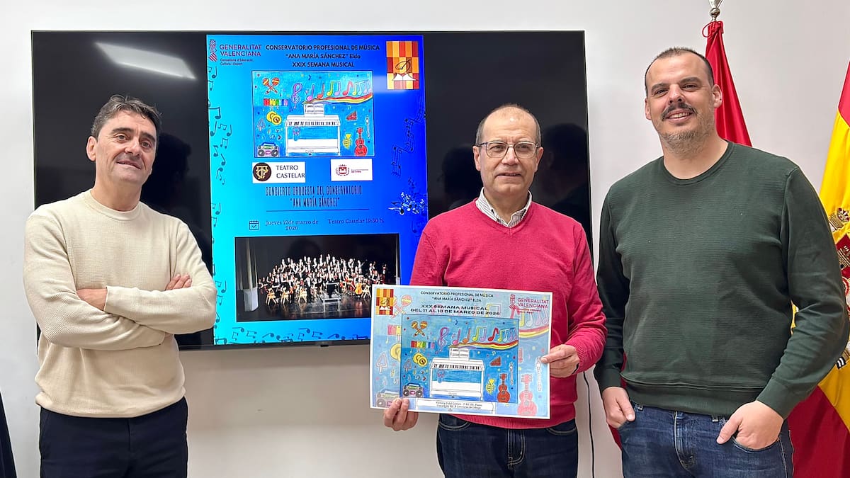 El Conservatorio Ana María Sánchez de Elda celebra la 30 Semana Musical con conciertos, cursos y actividades formativas