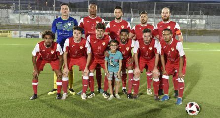 Alineaci&oacute;n del Martos CD en el partido frente al Lucena.