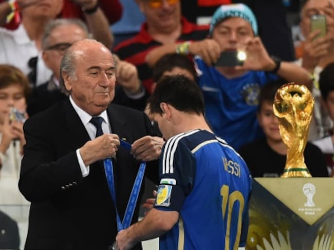 Leo Messi en la final de la Copa del Mundo de 2014