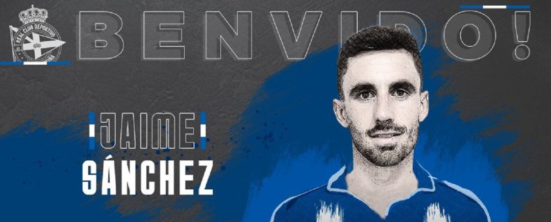 Cartel que anuncia el fichaje de Jaime