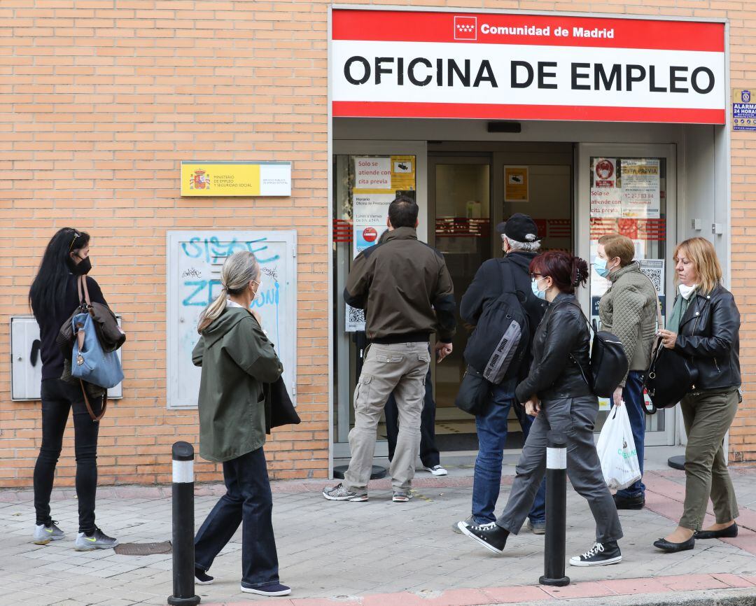 Una oficina de empleo en Madrid. Archivo. 