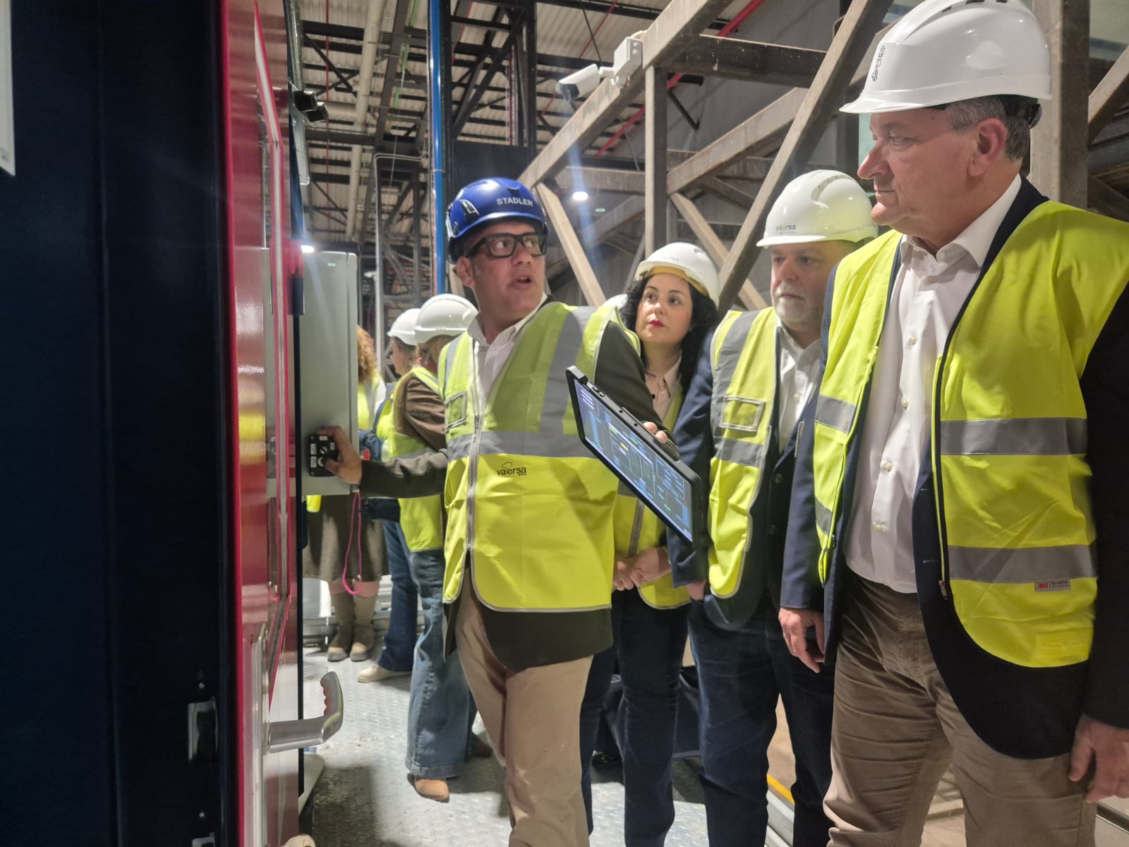 Visita a la planta de tratamiento de Vaersa