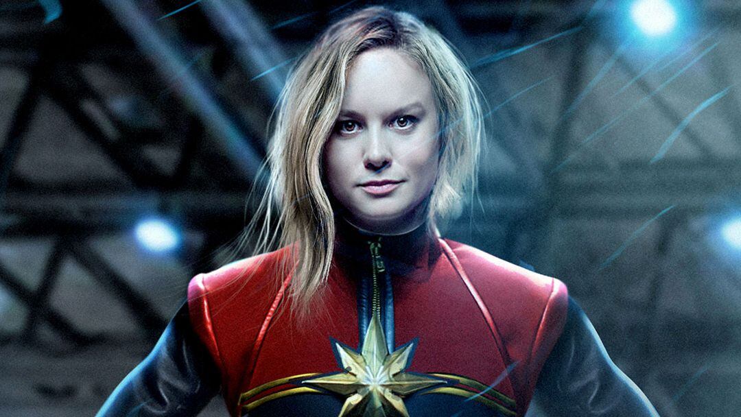 L&#039;actriu Brie Larson amb l&#039;uniforme de la &quot;Capitana Marvel&quot;.