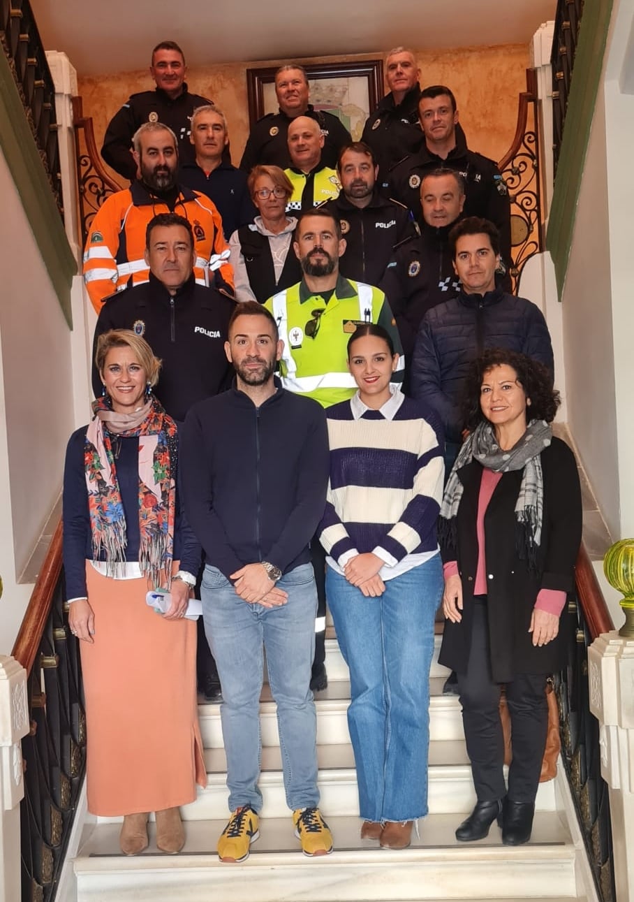 Reunión de Seguridad en el Ayuntamiento de Cuevas.