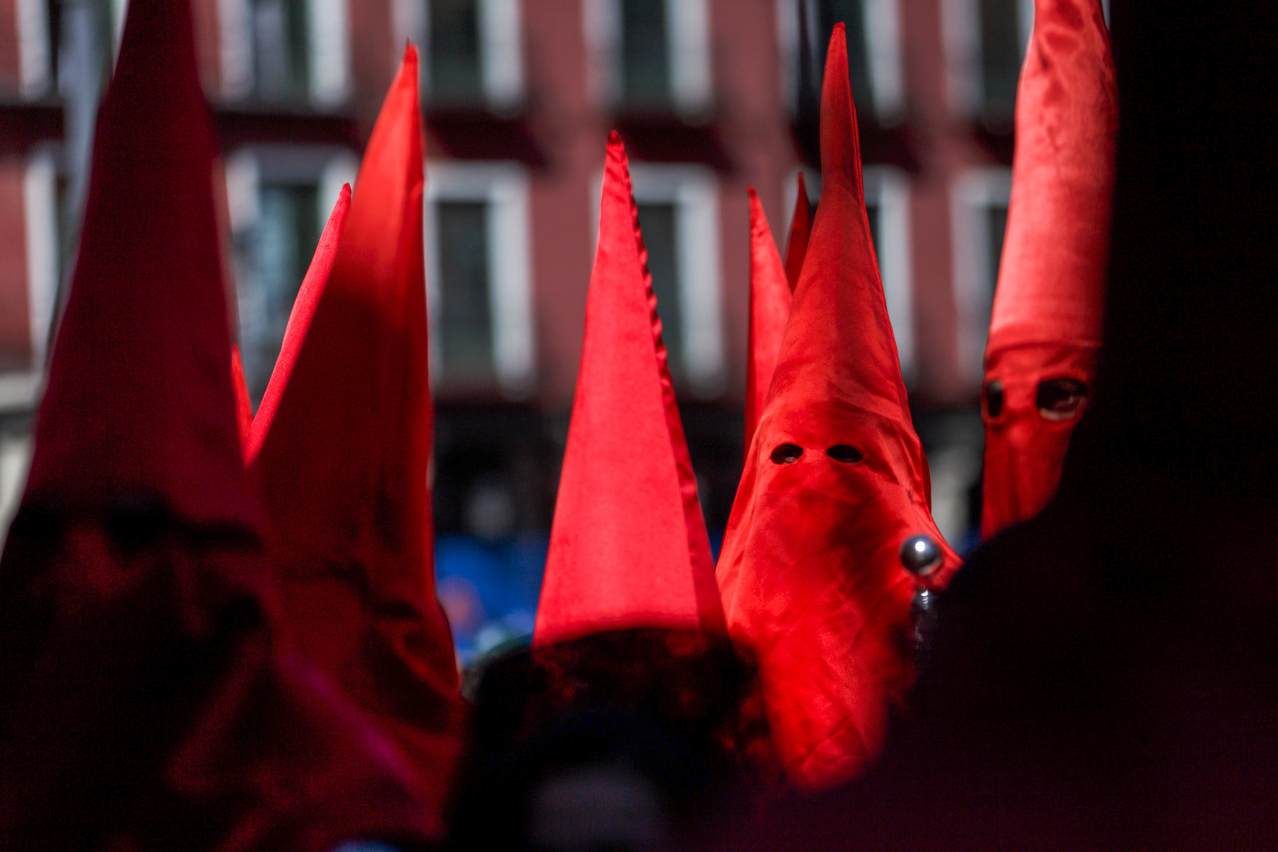 Vista del tradicional Sermón de las Siete Palabras, este Viernes Santo en Valladolid