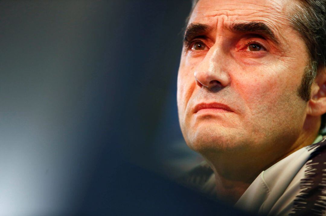 Valverde, durante la rueda de prensa. 