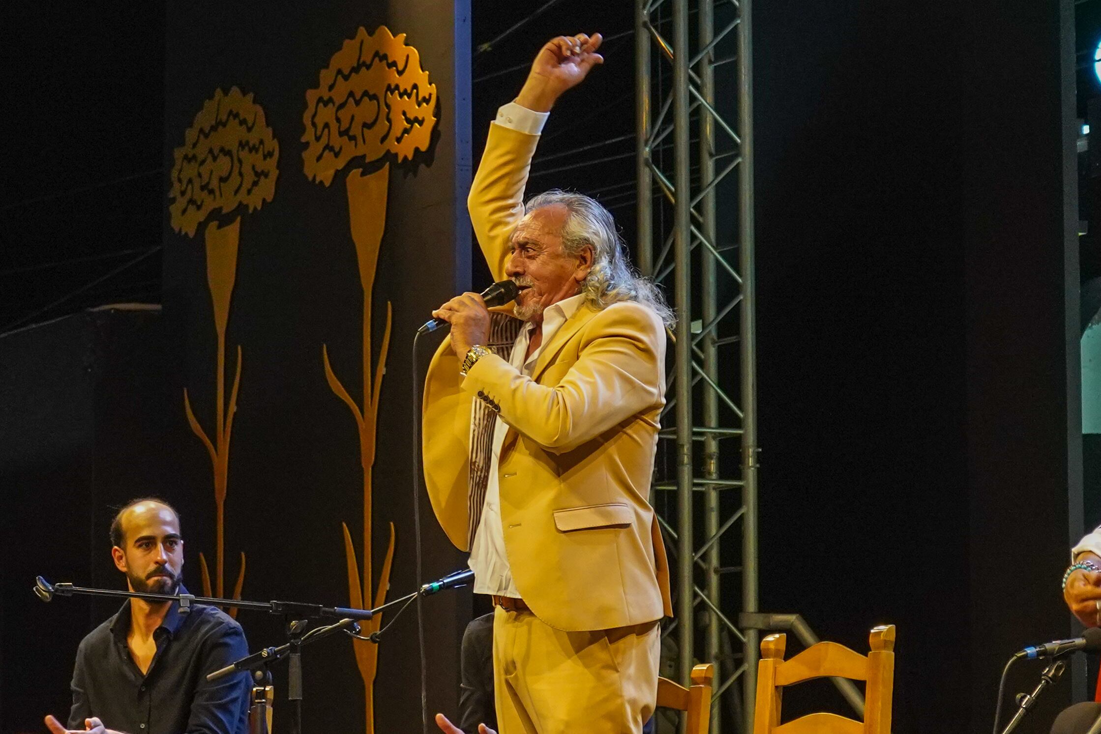 Capullo de Jerez en su actuación en Lo Ferro