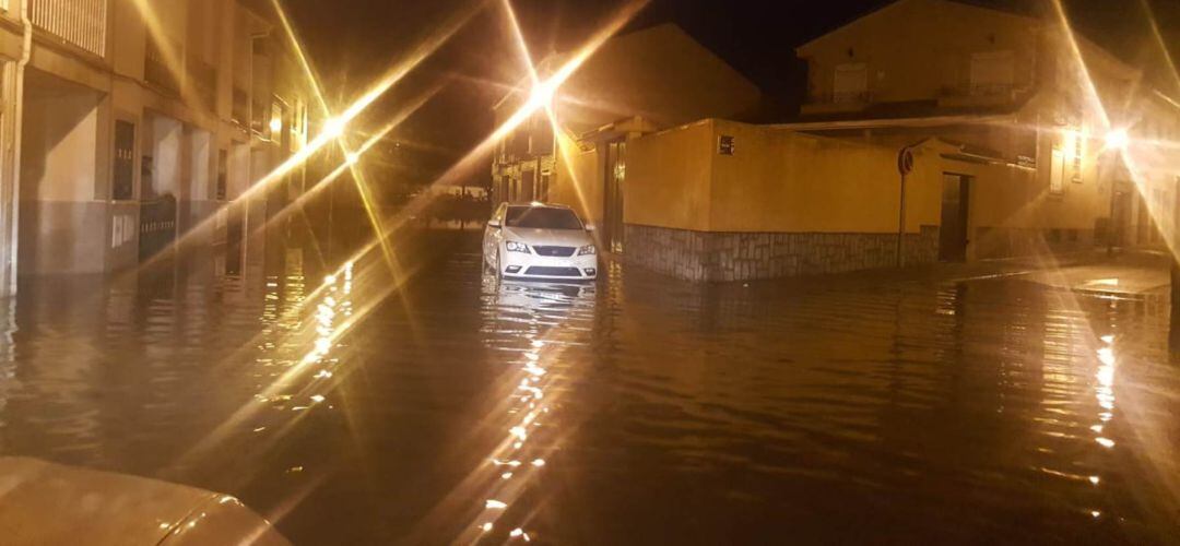 Las calles inundadas de San Martín de la Vega