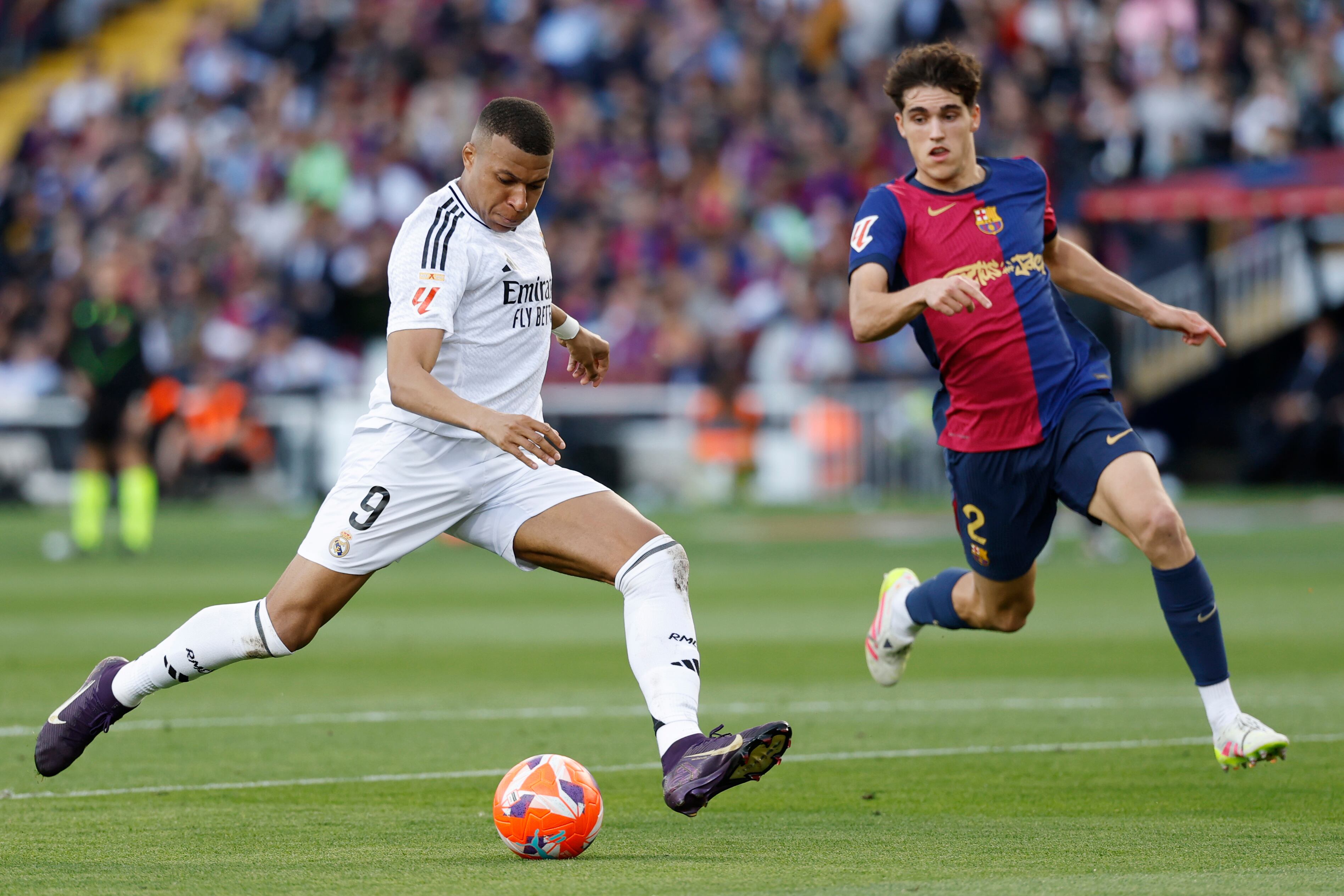 Kylian Mbappé, durante el último Clásico ante el FC Barcelona