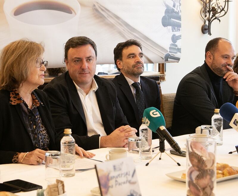 Valentín González Formoso en Conversas no Parador. Foto/Deputación