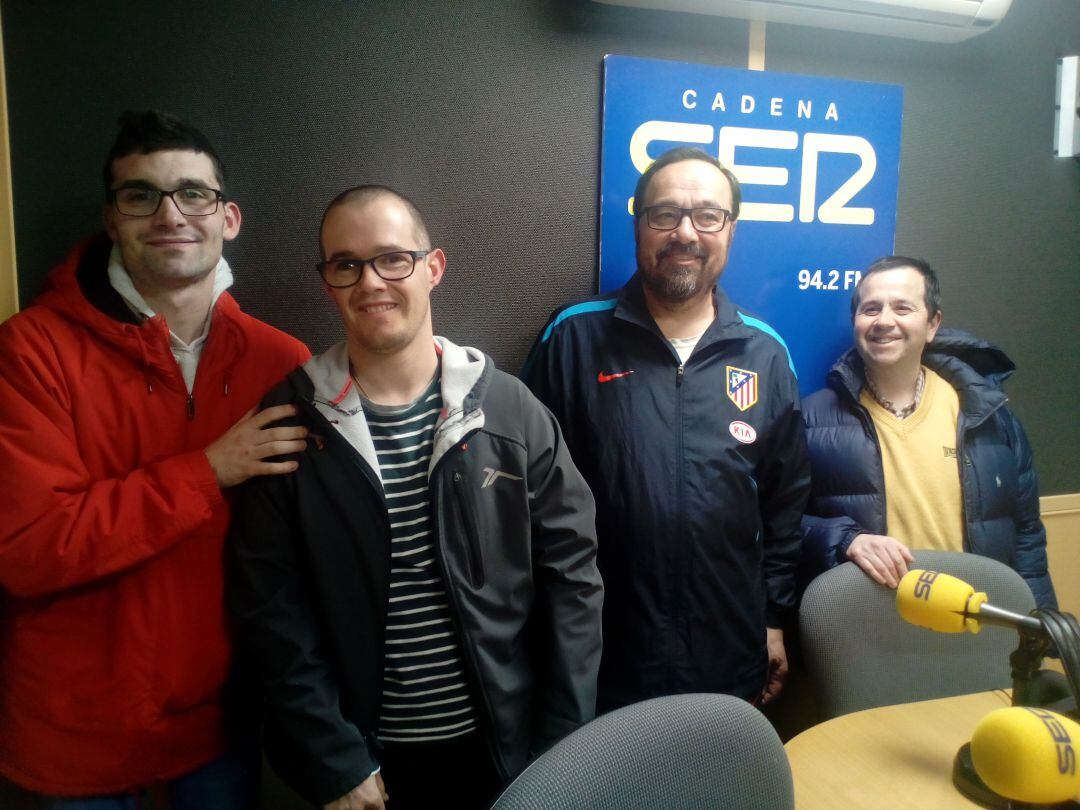 Jacobo, José, Jesús y Diego, usuarios de Fundabem