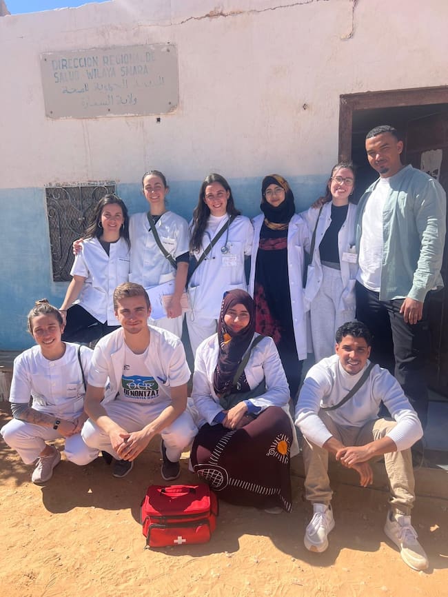 Enfermeras de la Asociación Shifa en los campos de refugiados de Tinduf