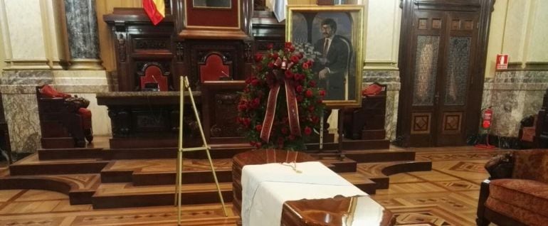 Capilla ardiente de Domingos Merino