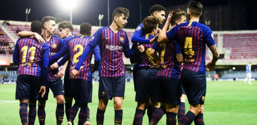 Imagen del Barcelona B a final de la temporada pasada