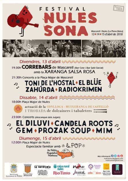 Nules Sona se celebrará del 13 al 15 de abril