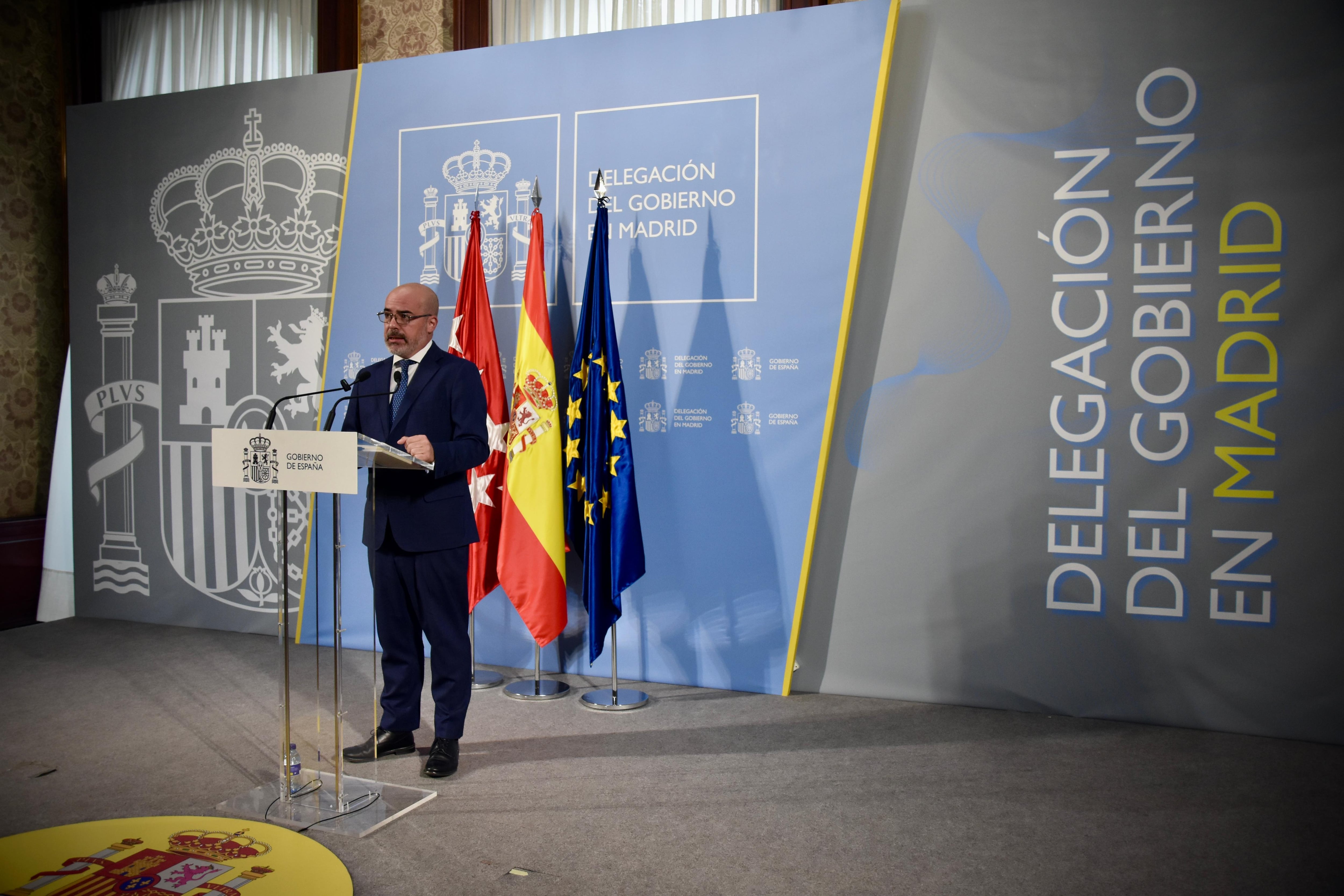 El Delegado del Gobierno en Madrid, Francisco Martín, hace balance de la criminalidad en la región