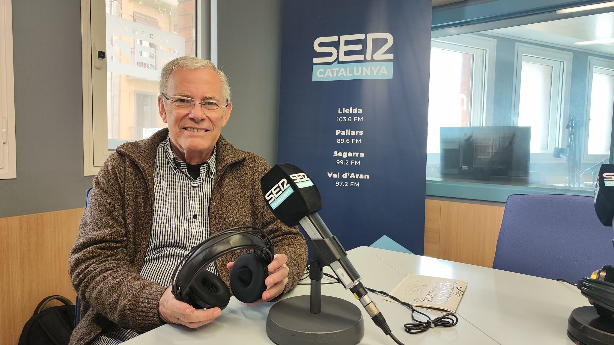 Carles de Ahumada, director de L&#039;Olivera Cooperativa, durant l&#039;entrevista a Ràdio Lleida aquest dijous.