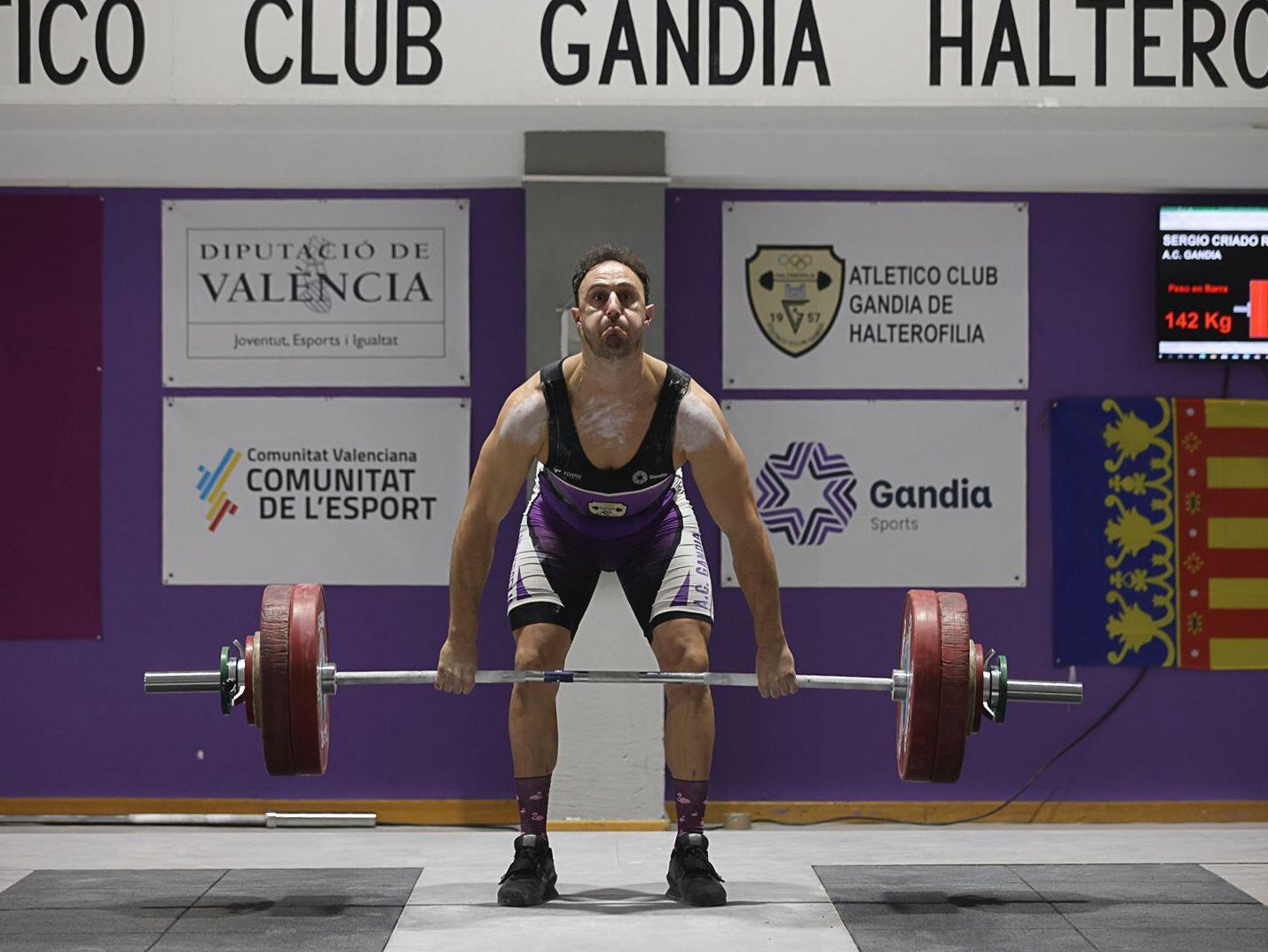 Sergio Criado, durante una competición en Gandia