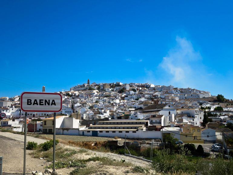 Vista de la localidad de Baena, lugar del accidente mortal