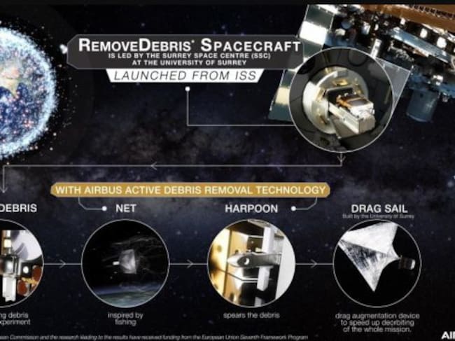 Las cuatro fases del experimento.