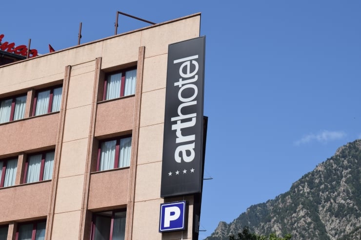 Façana d&#039;un hotel a Andorra la Vella