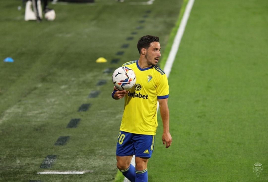 Iza Carcelén durante el partido ante el Real Madrid.