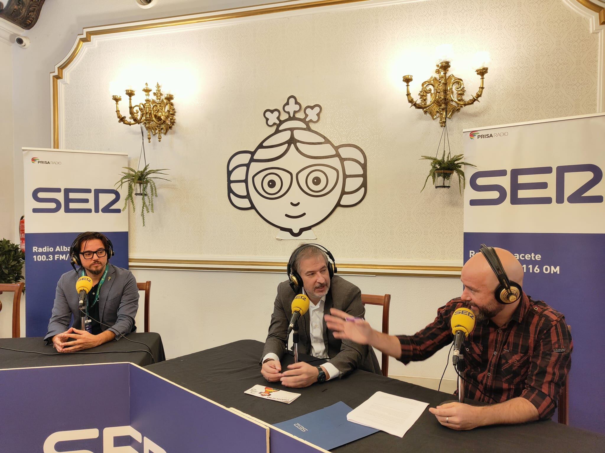 El productor Coque Serrrano y el director de Abycine, José Manuel Zamora