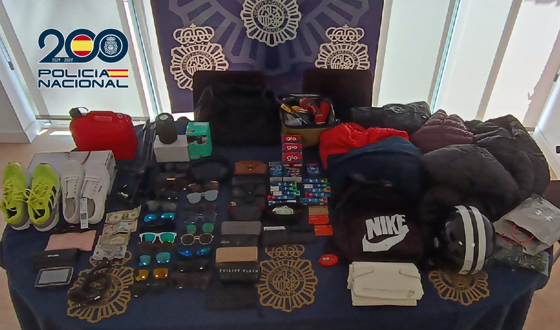 Material incautado a los detenidos por 21 delitos en la zona este de Málaga