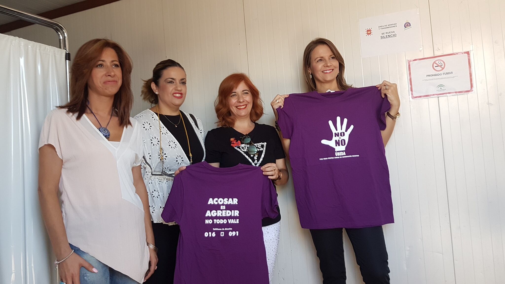 Imagen de archivo de una acción del Ayuntamiento de Úbeda contra la violencia machista