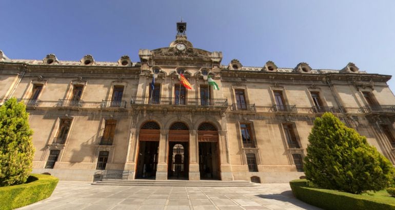 Fachada del palacio de Diputación en Jaén