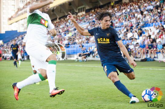 Facundo Guichón durante el UCAM-Elche de este año (Foto: LaLiga)