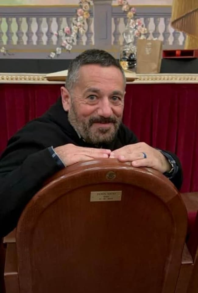 Pepón Nieto, con su butaca