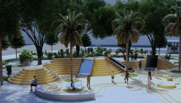 Recreación virtual del nuevo jardín de Rodríguez de Cepeda