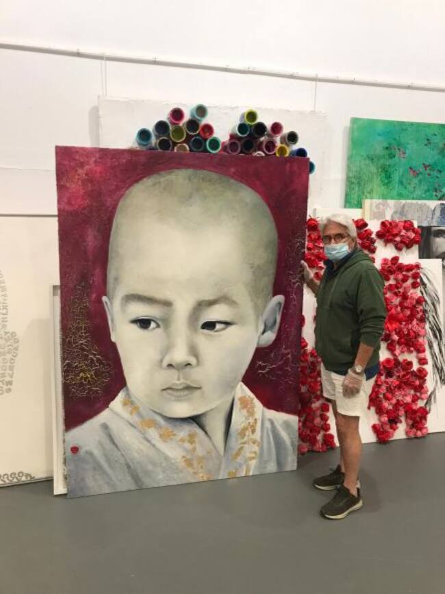 Pintura donada por el artista Alejandro Hermann al Ayto. de Algeciras.