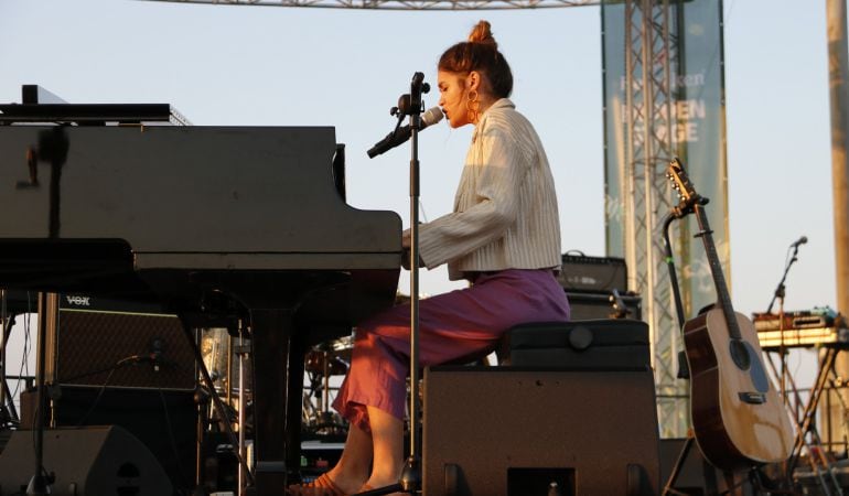 Amaia Romero durante su actuación en el Primavera Sound.