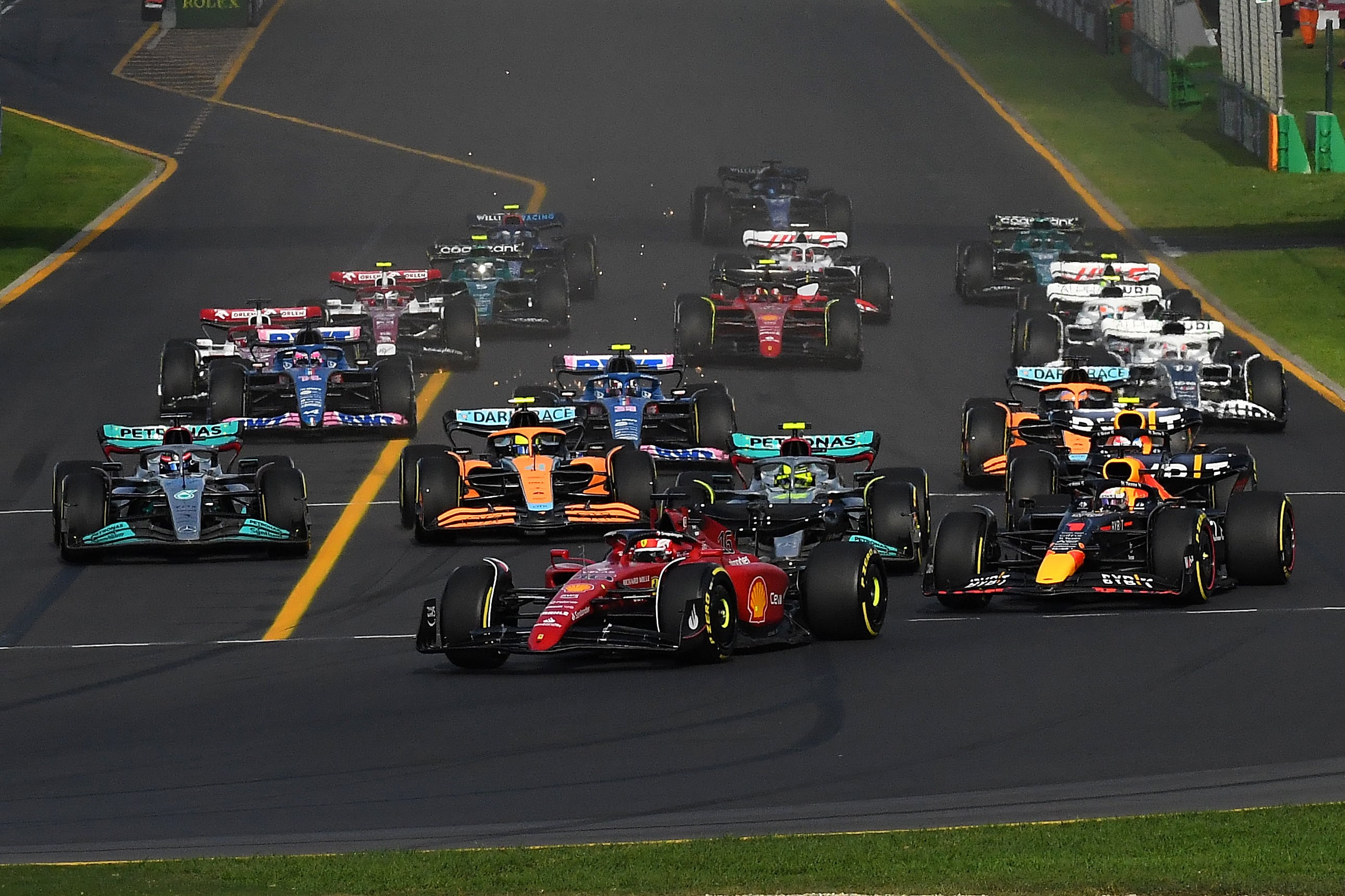 Salida del GP de Australia de esta temporada